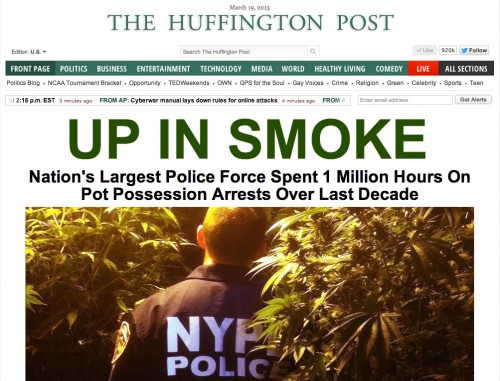 Huffington Post Up In Smoke
