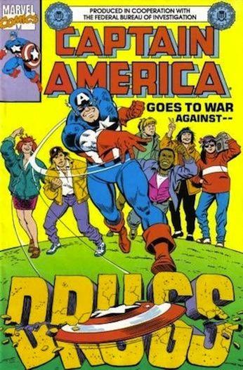 Captain America Goes To War Against Drugs