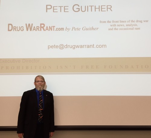 Pete Guither speaking on the drug war's assault on liberty